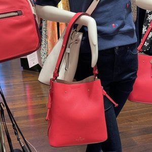 Kate Spade Marti Large Bucket Bag Dark Watermelon Gelato